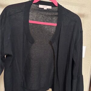 LOFT Women's Open Black Cardigan